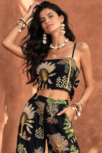 Load image into Gallery viewer, Tia Top Troppo Cotton & Della Pants Troppo Cotton - Black/Set