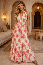 Muat gambar ke penampil Galeri, Lilit Tie Dress/Lemon Coral Palm