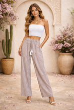 Load image into Gallery viewer, Cinta Pants / Strip White-Brown