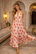 Muat gambar ke penampil Galeri, Lilit Tie Dress/Lemon Coral Palm