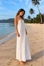 Muat gambar ke penampil Galeri, Marina Dress Beads / Off White / Linen