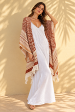 Load image into Gallery viewer, Indian Cape Tassels / Turq Combo