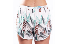 Load image into Gallery viewer, Bindi Shorts/White Feather
