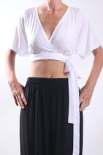 Load image into Gallery viewer, Gypsy Crop Top/White
