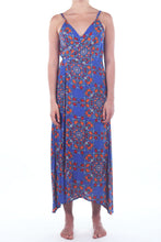 Load image into Gallery viewer, Flamenco Dress/Retro Floral Blue
