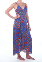 Load image into Gallery viewer, Flamenco Dress/Retro Floral Blue
