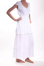 Load image into Gallery viewer, Prairie Dress/Rayon Voil White

