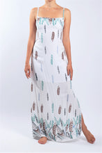 Load image into Gallery viewer, Pinafore Dress/White Feather

