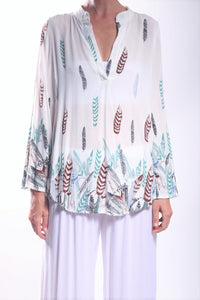 Lily Shirt/White Feather