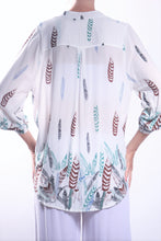 Load image into Gallery viewer, Lily Shirt/White Feather

