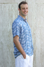 Load image into Gallery viewer, Manu Sh-sl Shirt/Teal Floral
