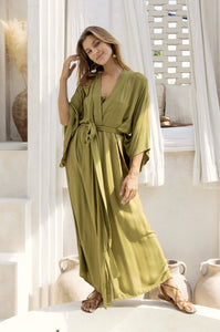 Jap Kimono Long - Olive