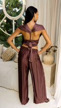 Load image into Gallery viewer, Venus Top Diva Pants Set - Plum
