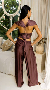 Venus Top Diva Pants Set - Plum