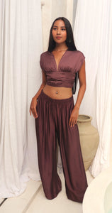 Venus Top Diva Pants Set - Plum