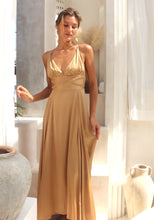 Load image into Gallery viewer, Maya Dress - Satin/Gold
