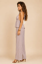 Muat gambar ke penampil Galeri, Top BH Small &amp; Prairie Pants / Strip White-Brown / Set
