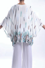 Load image into Gallery viewer, Boho Cape 3/White Feather
