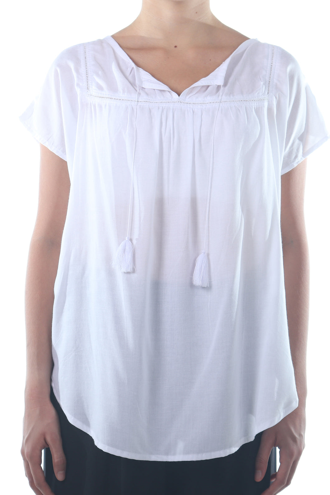 Boho Shirt sh-sl/White
