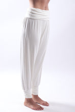 Load image into Gallery viewer, Harem Pants/Bamboo Spandex Natural
