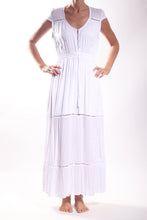 Load image into Gallery viewer, Prairie Dress/Rayon Voil White
