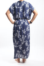Load image into Gallery viewer, Island Dress Long/Navy Bamboo
