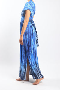 Venus Dress/Blue Feather