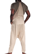Load image into Gallery viewer, Jay Jumpsuit Plain/Tan 100% Linen
